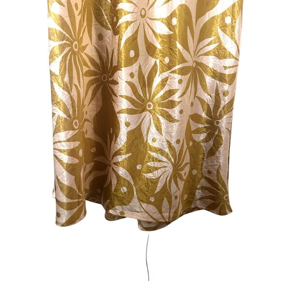HOUSE OF HARLOW 1960 Satin Floral Midi Dress Medium‎ - Picture 3 of 6